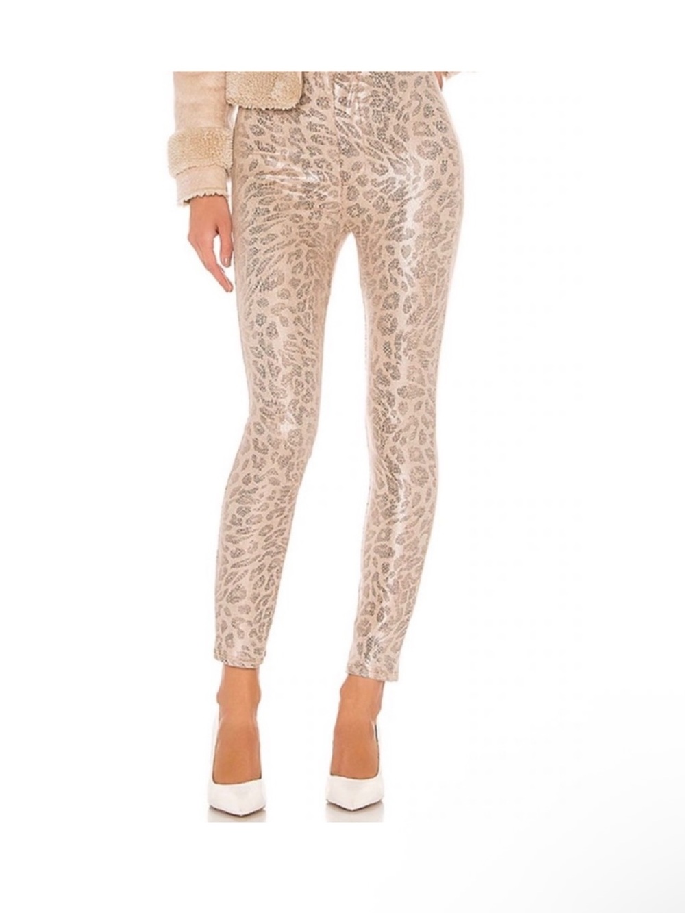 Mother Leopard Print Skinny Pants